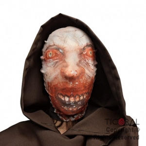 MASCARA ZOMBIE SANGRIENTO HALLOWEEN TELA X 1